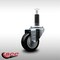 Service Caster 3'' SS Black Poly Wheel Swivel 1'' Expanding Stem Caster SCC-SSEX20S314-PPUB-BLK-1 - alternate 4